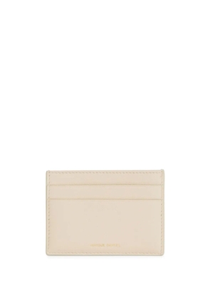 Mansur Gavriel logo-stamp pocket card holder - Neutrals