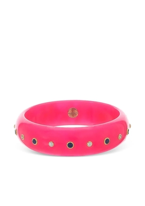 Mark Davis 18K yellow gold bakelite bracelet - Pink