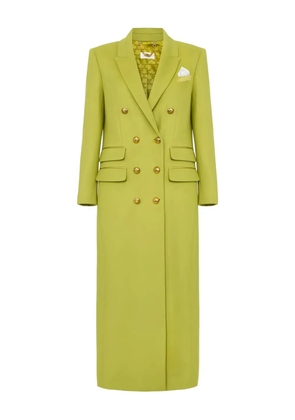 Elisabetta Franchi double-breasted pocket-square coat - Green
