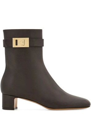 Ferragamo 40mm Hug-buckle ankle boots - Brown