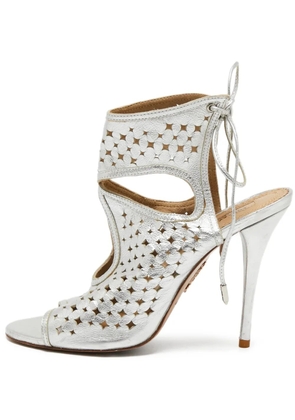 Aquazzura 115mm Sexy Thing cut-out sandals - Silver