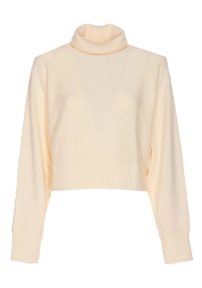 Michael Michael Kors high-neck logo-plaque sweater - Neutrals