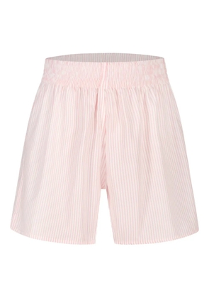 PARAMIDONNA Cora striped shorts - White