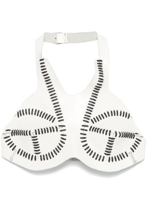 Manokhi leather top - White