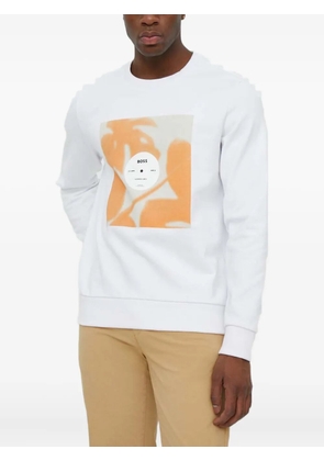 BOSS graphic-print sweatshirt - White