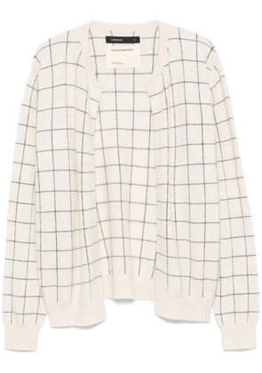 Frenckenberger windowpane-pattern cardigan - Neutrals