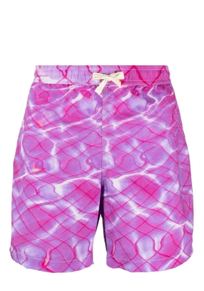 BLUE SKY INN tie-dye print swim shorts - Purple
