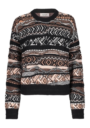 Laneus patterned sweater - Black