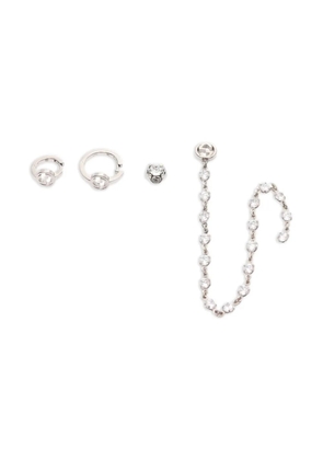 Gucci Pre-Owned 2010s Interlocking G nail piercings - Silver