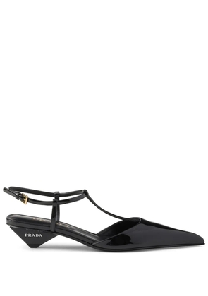 Prada 35mm leather slingback pumps - Black