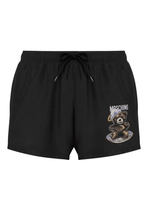 Moschino teddy bear-print swim shorts - Black