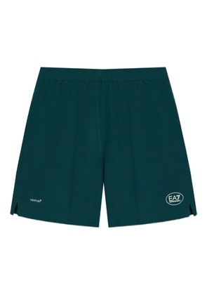 Ea7 Emporio Armani logo-print performance shorts - Green