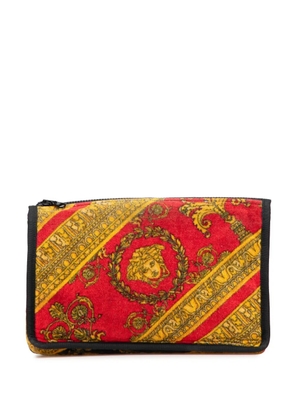 Versace Pre-Owned 2021-2025 Terry Medusa Baroque Print clutch bag - Red