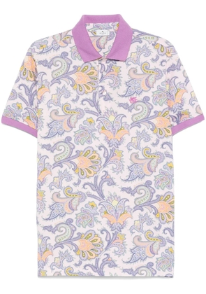 ETRO paisley polo shirt - Purple