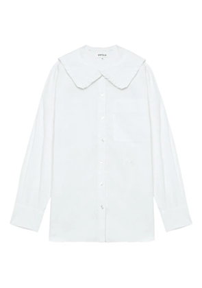 Enföld ruffled-collar shirt - White