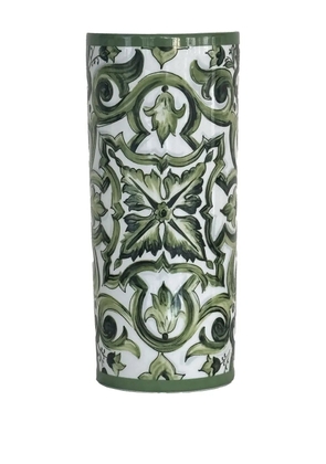 Dolce & Gabbana Majolica patterned vase (10cm x 23cm) - Green