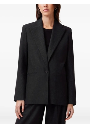 AllSaints Pinnie pinstripe single-breasted blazer - Black