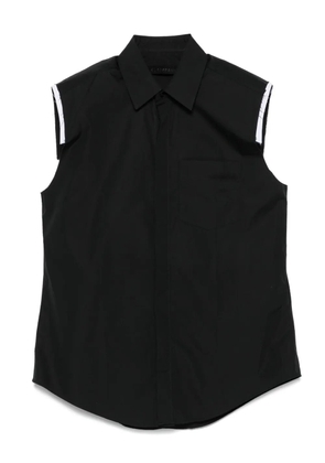 ALAINPAUL layered shirt - Black