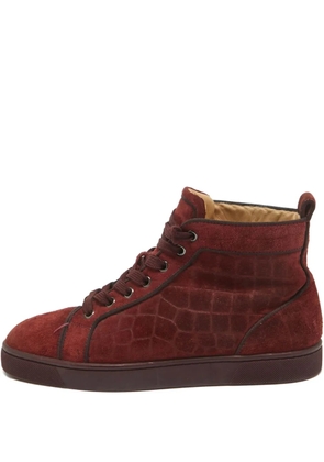 Christian Louboutin Pre-Owned suede sneakers - Red