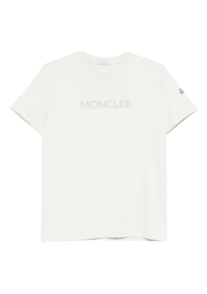Moncler logo-embroidered T-shirt - Neutrals