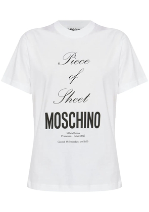 Moschino slogan-print T-shirt - White