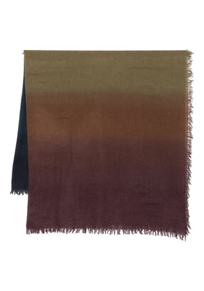 Faliero Sarti Chal Cristina ombre frayed-edge scarf - Brown