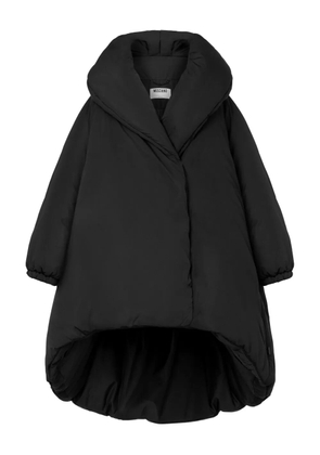 Moschino high-collar oversized coat - Black