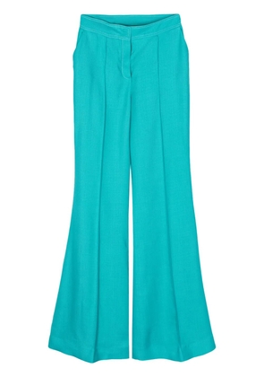 Elie Saab Champagne flared trousers - Blue