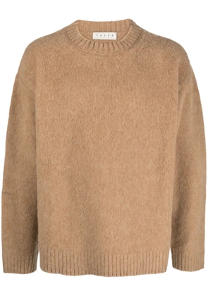 Paura ribbed-trim virgin wool jumper - Neutrals