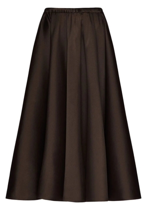 Valentino Garavani pleated midi skirt - Brown