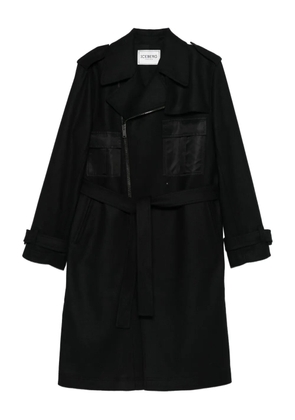 Iceberg zip belted coat - Black