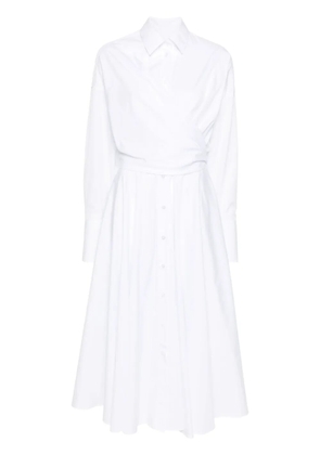 Viktor & Rolf shirt wrap maxi dress - White
