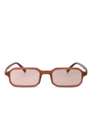 Emporio Armani rectangle-frame sunglasses - Brown