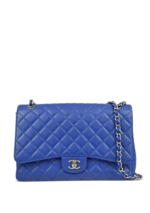 CHANEL Pre-Owned 2009 Jumbo Classic Flap shoulder bag - Blue