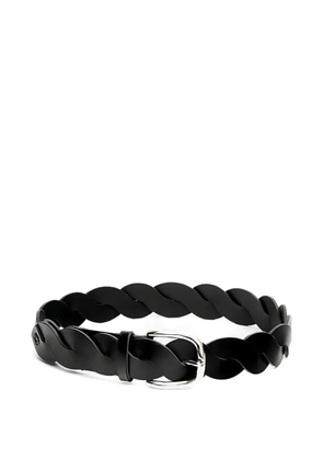 ISABEL MARANT Zigza braided-leather belt - Black