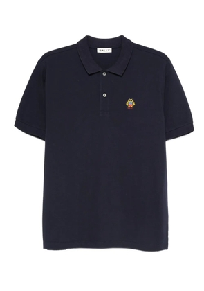 Bally logo-patch polo shirt - Blue