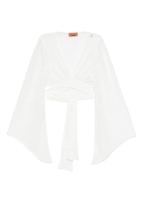 Missoni tie-waist top - White