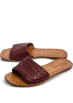 Bottega Veneta Pre-Owned Intrecciato flat sandals - Brown