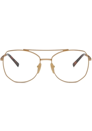Prada Eyewear pilot-frame sunglasses - Gold