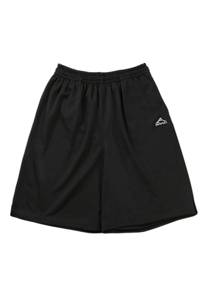 Alexander Wang logo-print track shorts - Black