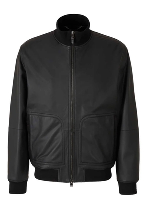 Canali high-collar jacket - Black