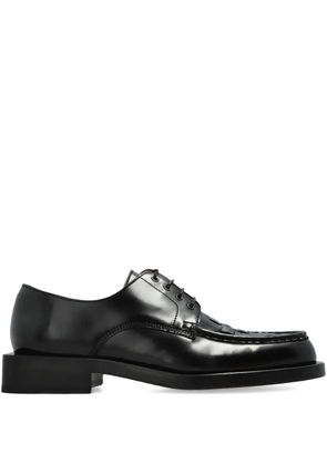 Jacquemus woven leather lace-up shoes - Black