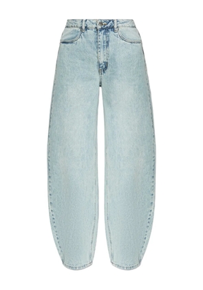 Gestuz logo-patch jeans - Blue