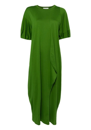 Enföld crew-neck cotton midi dress - Green