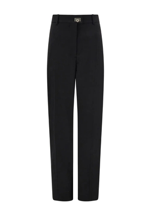 Ferragamo buckle-fastening tailored trousers - Black