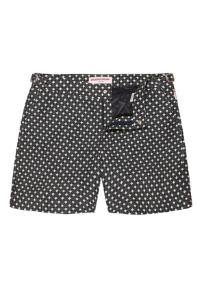 Orlebar Brown Bulldog geometric-pattern swim shorts - Black