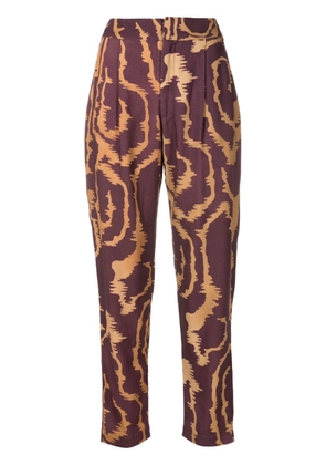 Lenny Niemeyer abstract-print cropped trousers - Purple