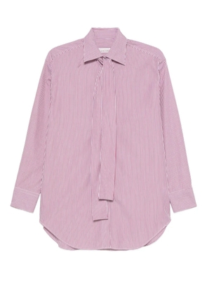 ARCHIVIO 67 striped tie-detail shirt - White