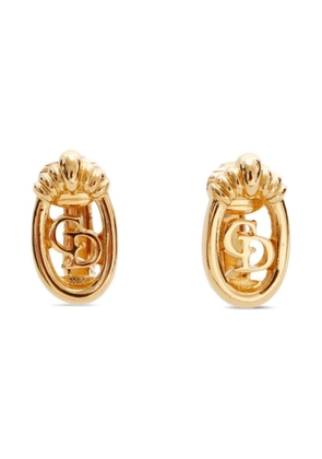 Christian Dior Pre-Owned 1980 CD clip-on earrings - Gold