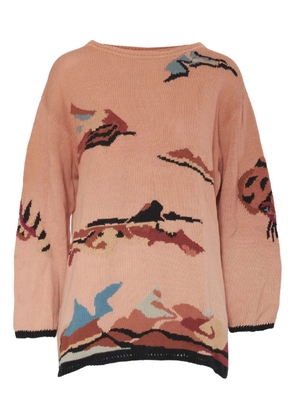 Krizia Pre-Owned patterned sweater - Pink